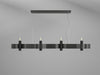 Accord Lighting - Four Light Pendant - Flow - Charcoal- Union Lighting Luminaires Decor