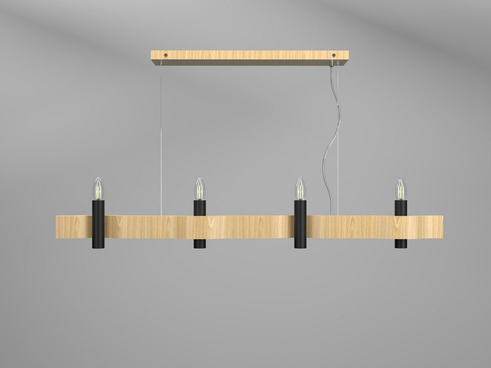 Accord Lighting - Four Light Pendant - Flow - Sand- Union Lighting Luminaires Decor