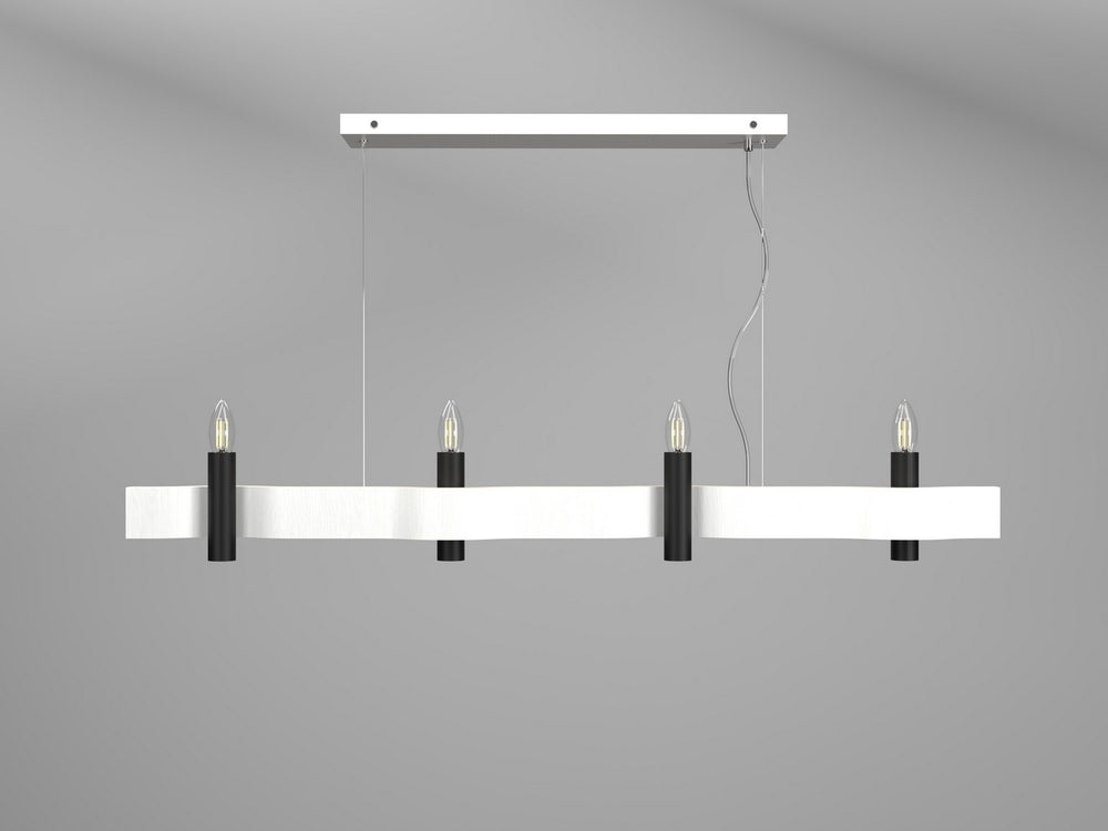 Accord Lighting - Four Light Pendant - Flow - Organic White- Union Lighting Luminaires Decor
