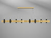 Accord Lighting - Eight Light Pendant - Flow - Organic Gold- Union Lighting Luminaires Decor