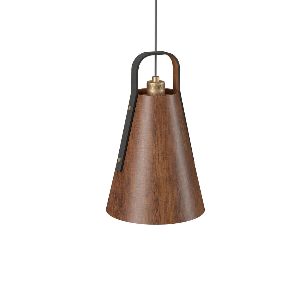 Accord Lighting - One Light Pendant - Strap - Imbuia- Union Lighting Luminaires Decor