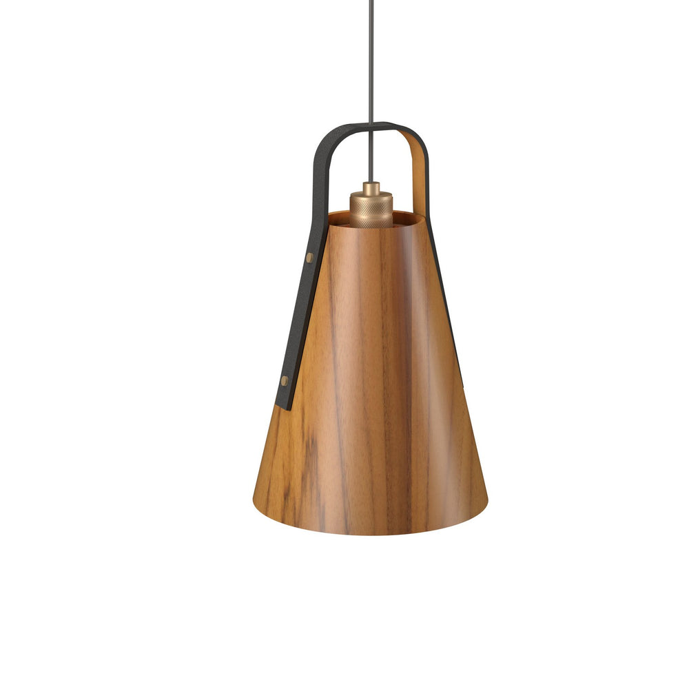 Accord Lighting - One Light Pendant - Strap - Teak- Union Lighting Luminaires Decor