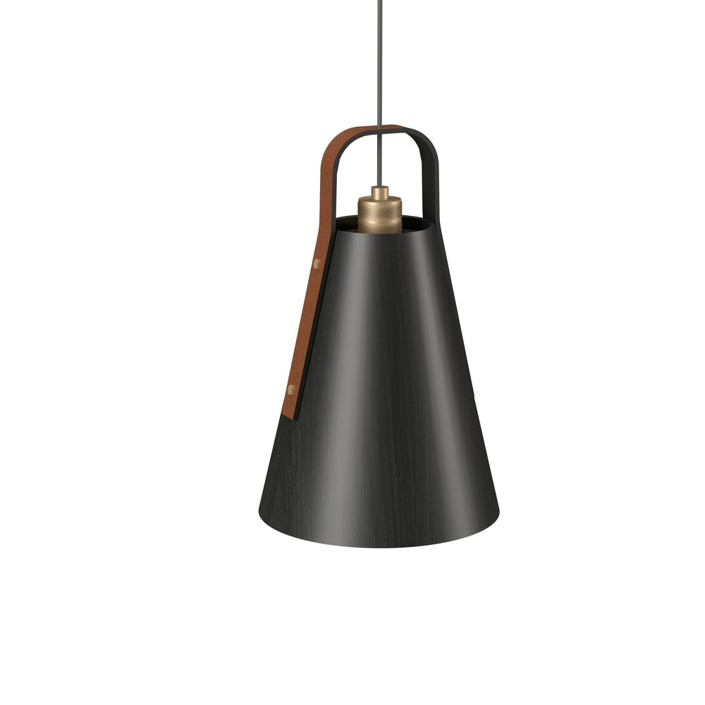 Accord Lighting - One Light Pendant - Strap - Charcoal- Union Lighting Luminaires Decor