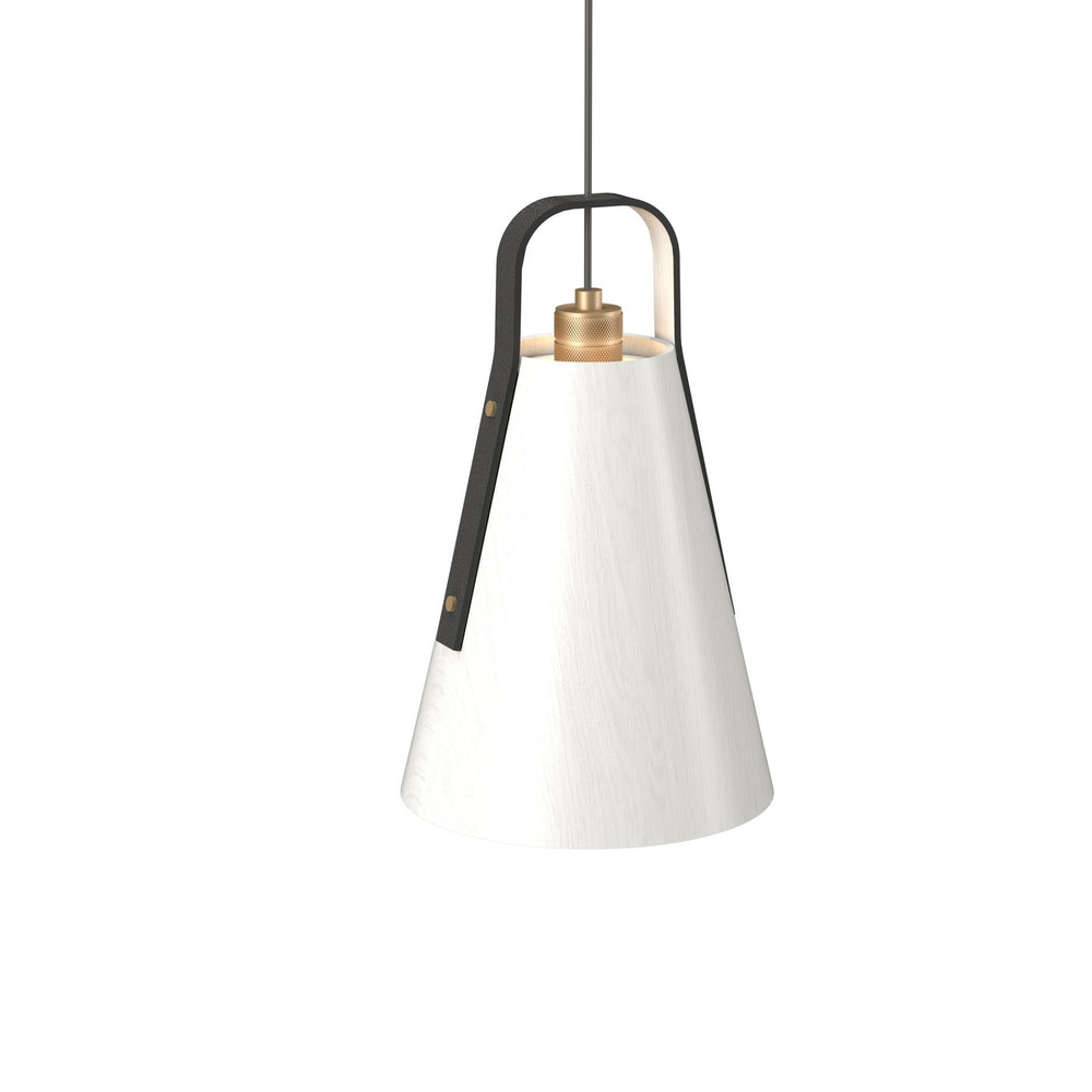 Accord Lighting - One Light Pendant - Strap - Organic White- Union Lighting Luminaires Decor