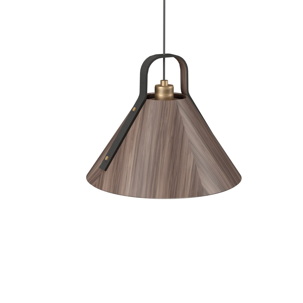Accord Lighting - One Light Pendant - Strap - American Walnut- Union Lighting Luminaires Decor