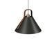 Accord Lighting - One Light Pendant - Strap - Charcoal- Union Lighting Luminaires Decor
