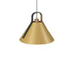 Accord Lighting - One Light Pendant - Strap - Organic Gold- Union Lighting Luminaires Decor