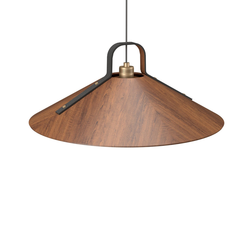Accord Lighting - One Light Pendant - Strap - Imbuia- Union Lighting Luminaires Decor