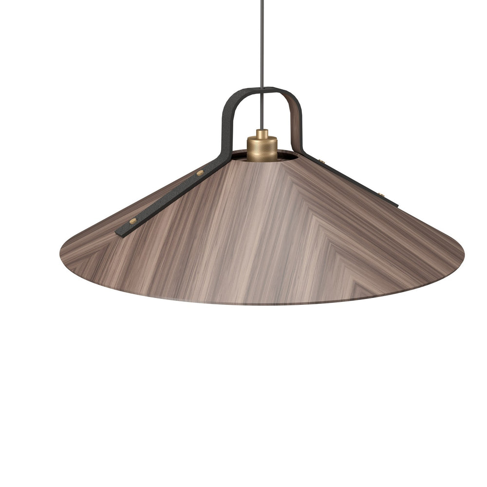 Accord Lighting - One Light Pendant - Strap - American Walnut- Union Lighting Luminaires Decor