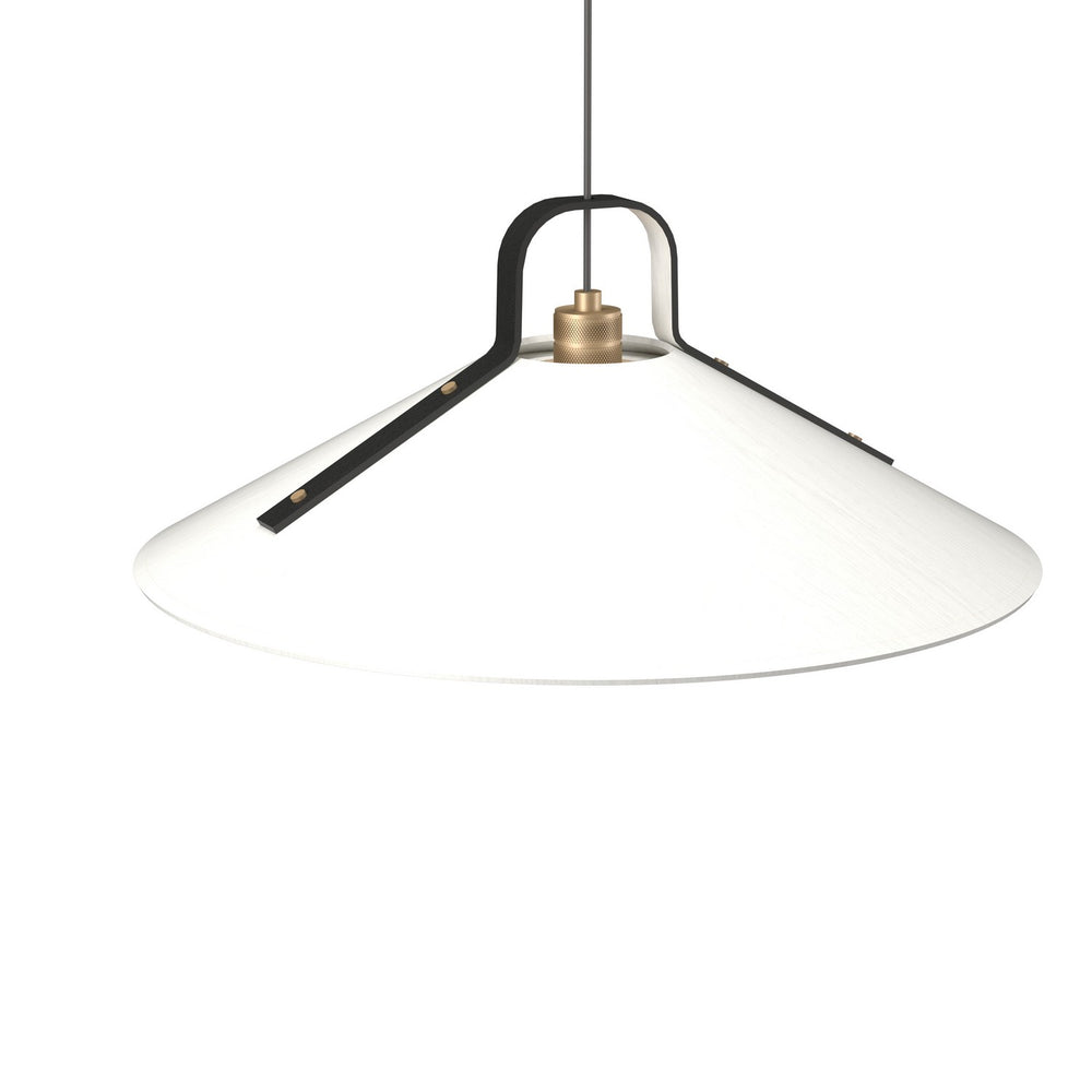 Accord Lighting - One Light Pendant - Strap - Organic White- Union Lighting Luminaires Decor