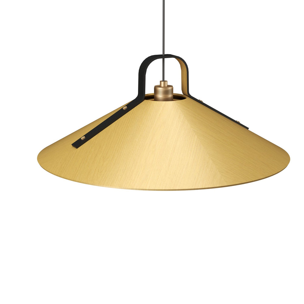 Accord Lighting - One Light Pendant - Strap - Organic Gold- Union Lighting Luminaires Decor