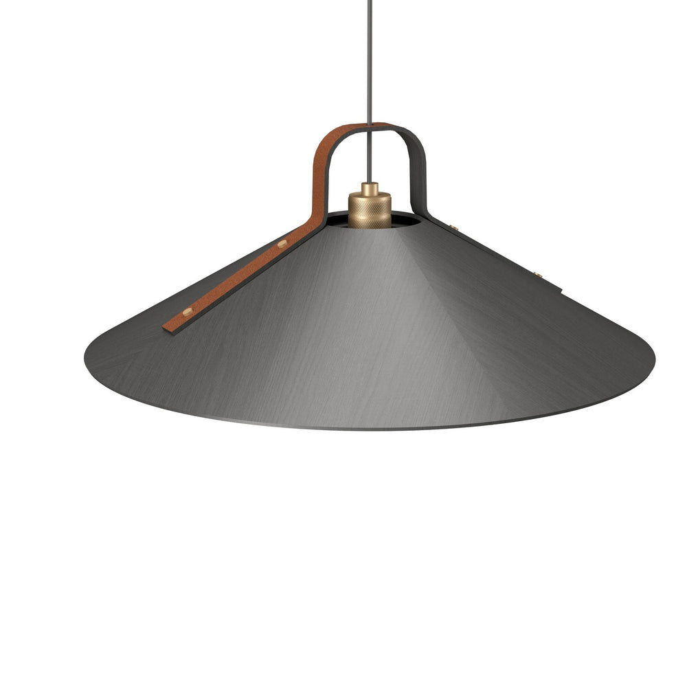 Accord Lighting - One Light Pendant - Strap - Organic Grey- Union Lighting Luminaires Decor