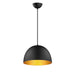 Maxim - One Light Pendant - Tova - Black / Gold- Union Lighting Luminaires Decor