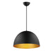 Maxim - One Light Pendant - Tova - Black / Gold- Union Lighting Luminaires Decor