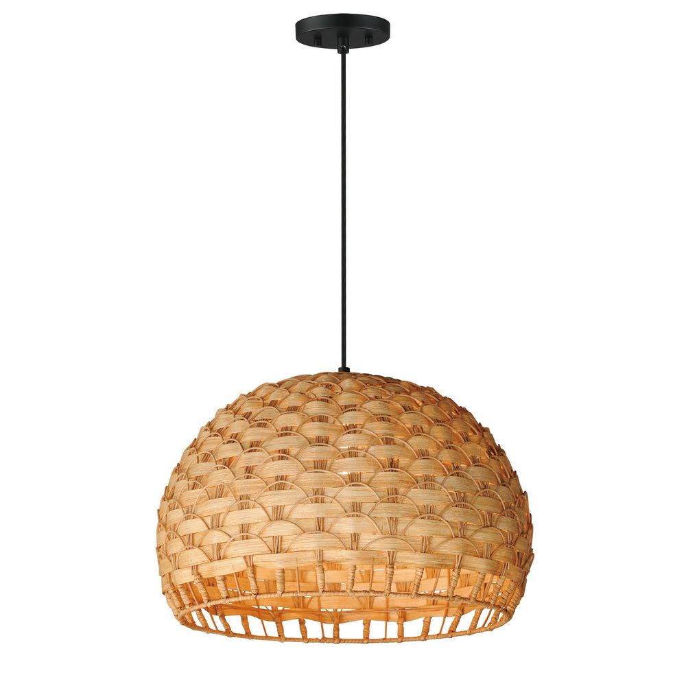 Maxim - One Light Pendant - Tahiti - Black- Union Lighting Luminaires Decor