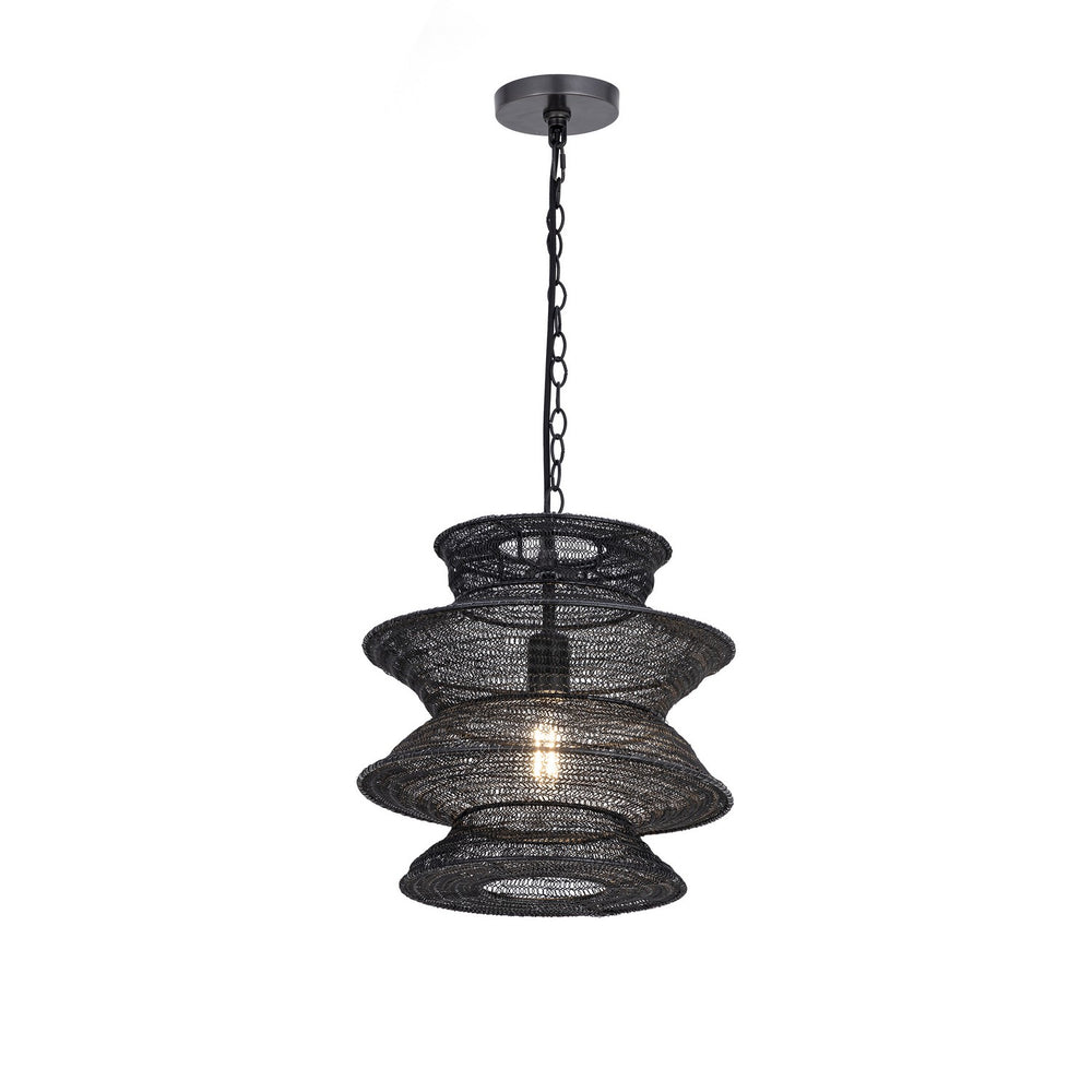 Maxim - One Light Pendant - Krabi - Black- Union Lighting Luminaires Decor