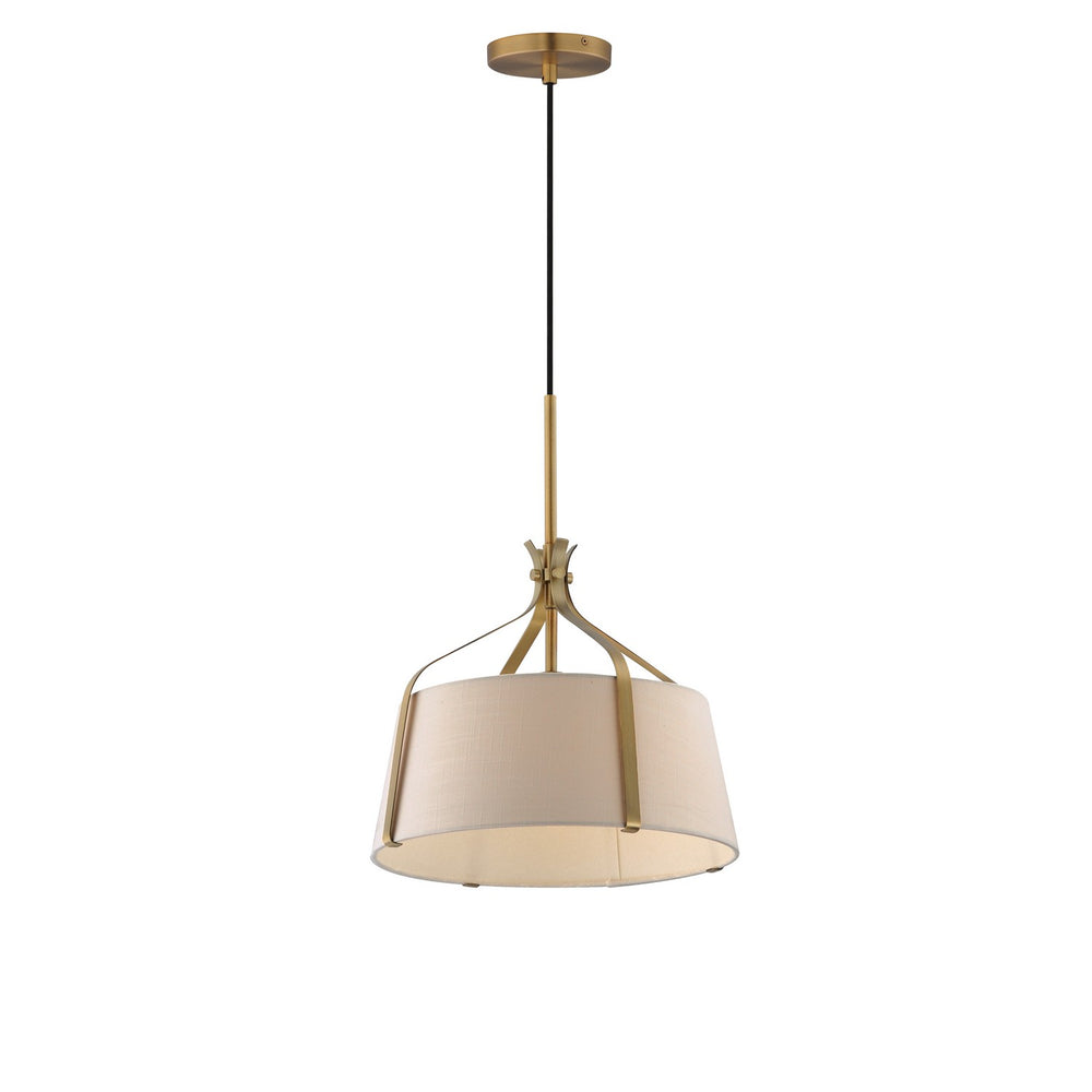 Maxim - One Light Pendant - Bandera - Natural Aged Brass- Union Lighting Luminaires Decor