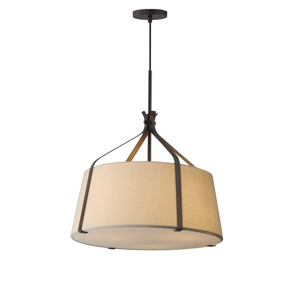Maxim - Three Light Pendant - Bandera - Dark Bronze- Union Lighting Luminaires Decor