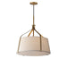Maxim - Three Light Pendant - Bandera - Natural Aged Brass- Union Lighting Luminaires Decor