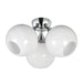 Maxim - Three Light Semi Flush Mount - Neve - Polished Chrome- Union Lighting Luminaires Decor