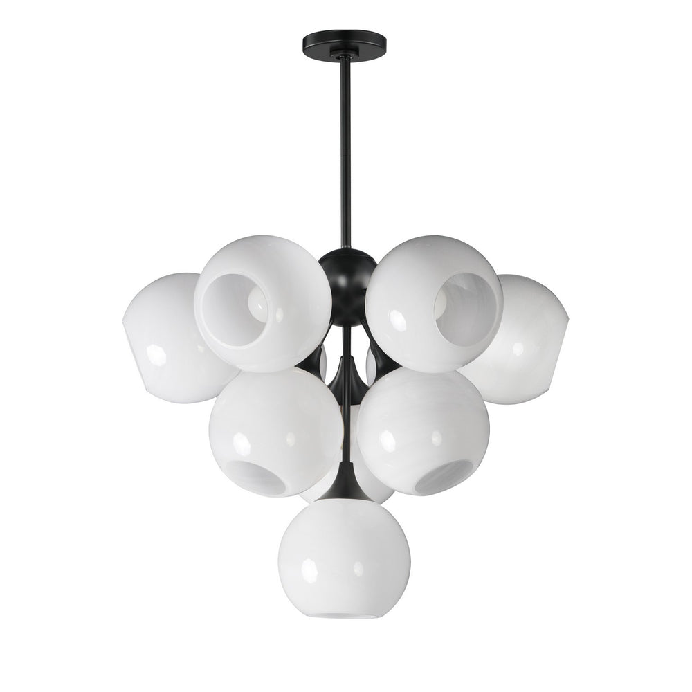 Maxim - Ten Light Pendant - Neve - Black- Union Lighting Luminaires Decor