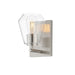 Maxim - One Light Wall Sconce - Geode - Satin Nickel- Union Lighting Luminaires Decor
