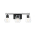 Maxim - Three Light Bath Vanity - Geode - Black- Union Lighting Luminaires Decor