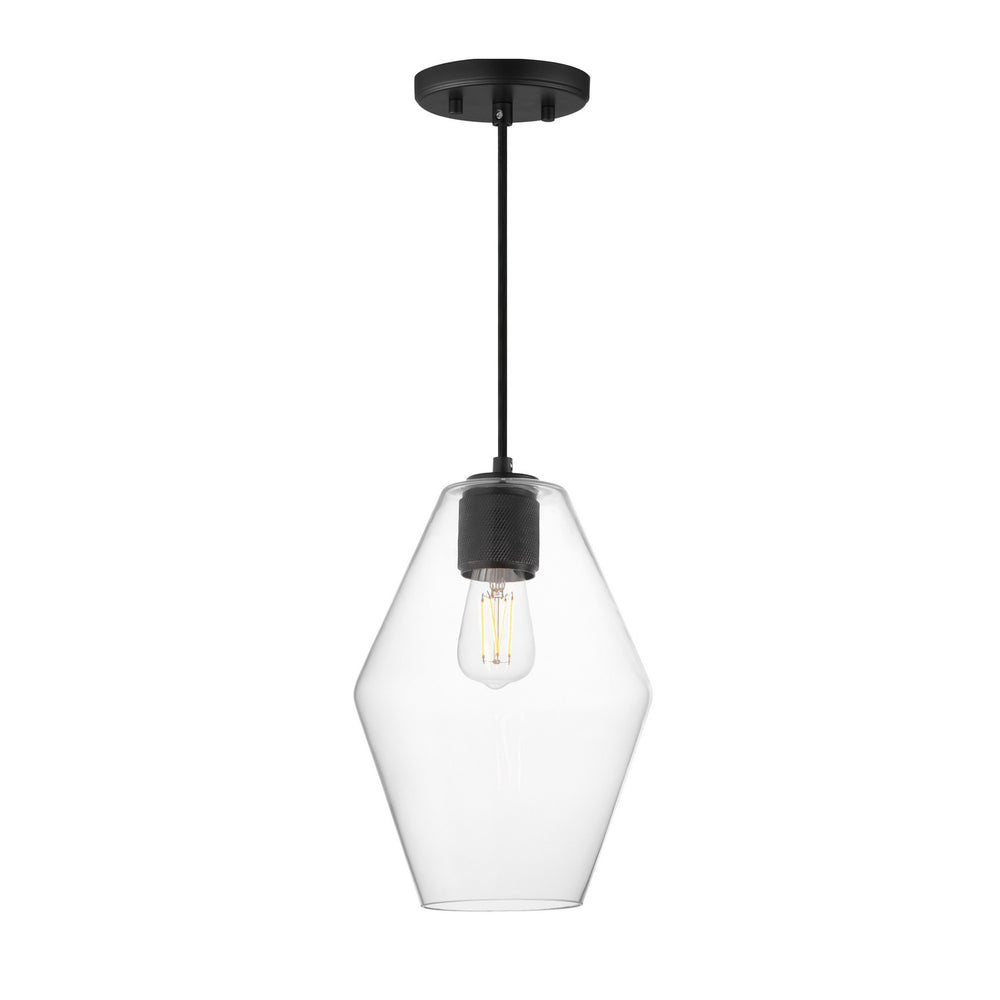 Maxim - One Light Mini Pendant - Geode - Black- Union Lighting Luminaires Decor