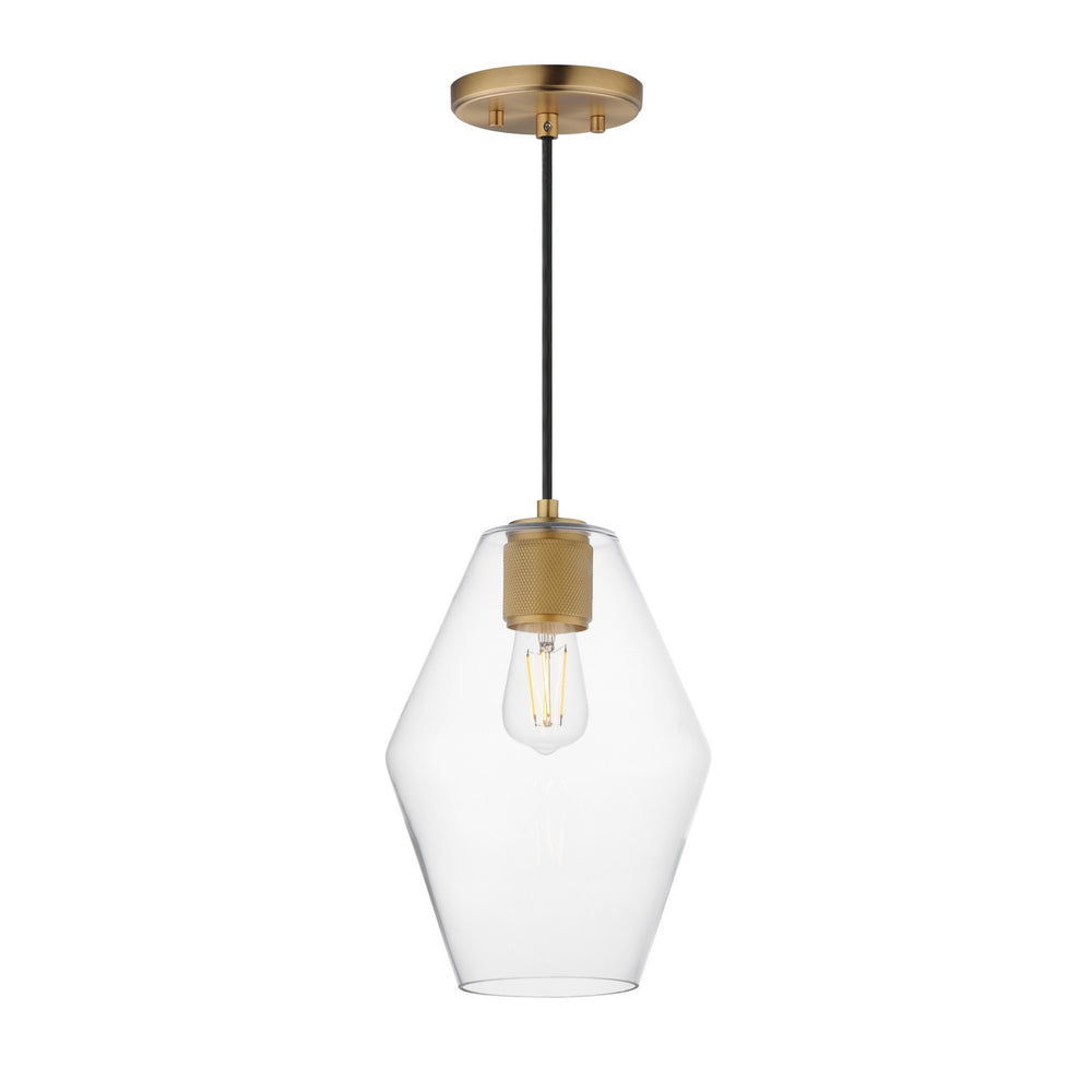 Maxim - One Light Mini Pendant - Geode - Natural Aged Brass- Union Lighting Luminaires Decor