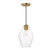 Maxim - One Light Mini Pendant - Geode - Natural Aged Brass- Union Lighting Luminaires Decor