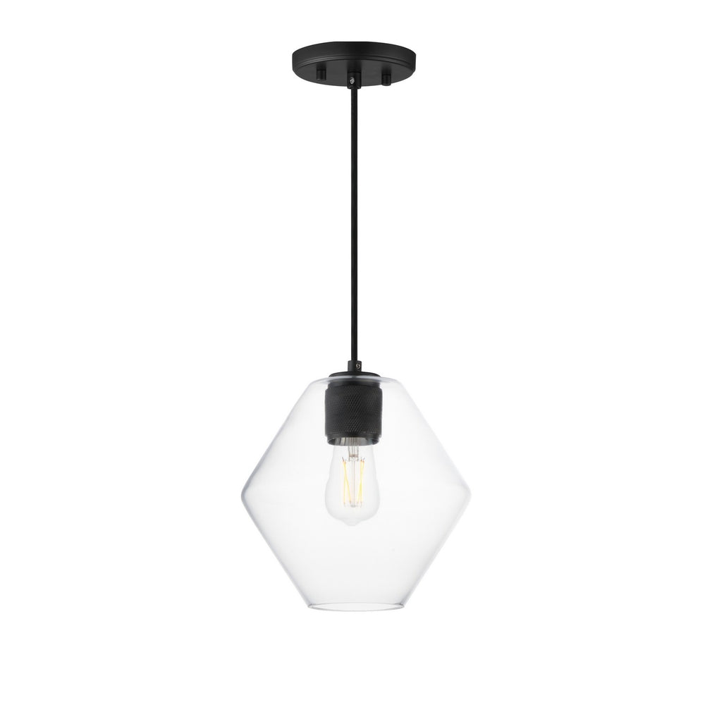 Maxim - One Light Pendant - Geode - Black- Union Lighting Luminaires Decor