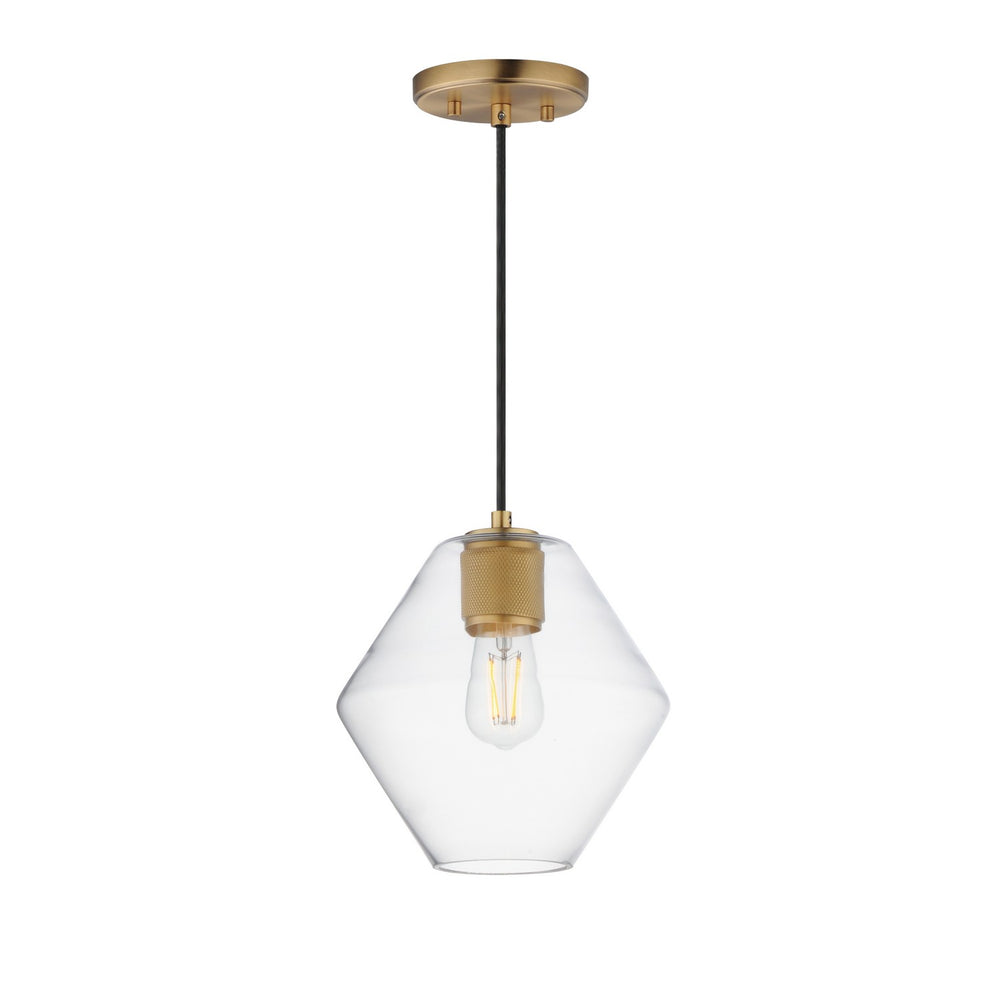 Maxim - One Light Pendant - Geode - Natural Aged Brass- Union Lighting Luminaires Decor
