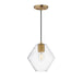 Maxim - One Light Pendant - Geode - Natural Aged Brass- Union Lighting Luminaires Decor