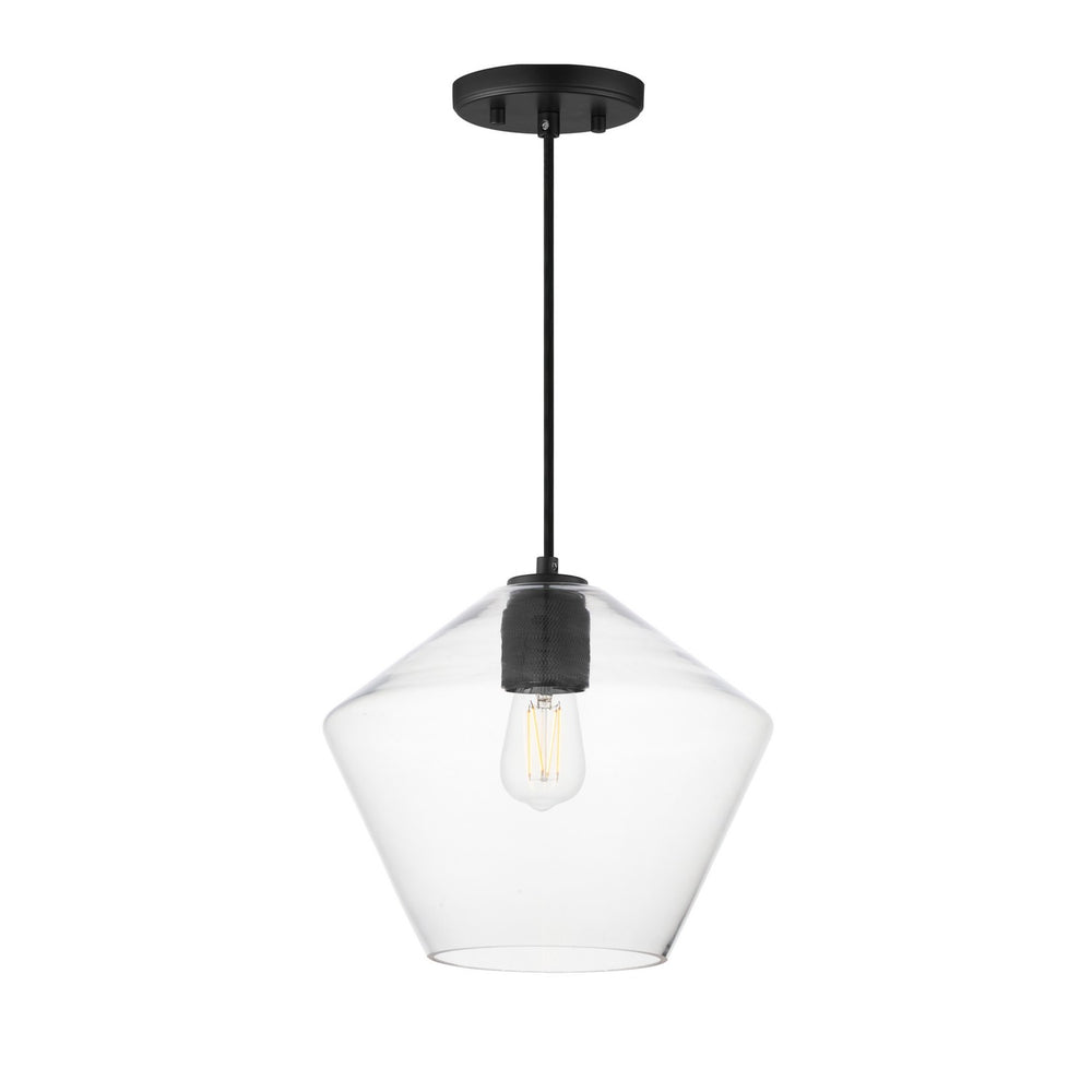 Maxim - One Light Pendant - Geode - Black- Union Lighting Luminaires Decor