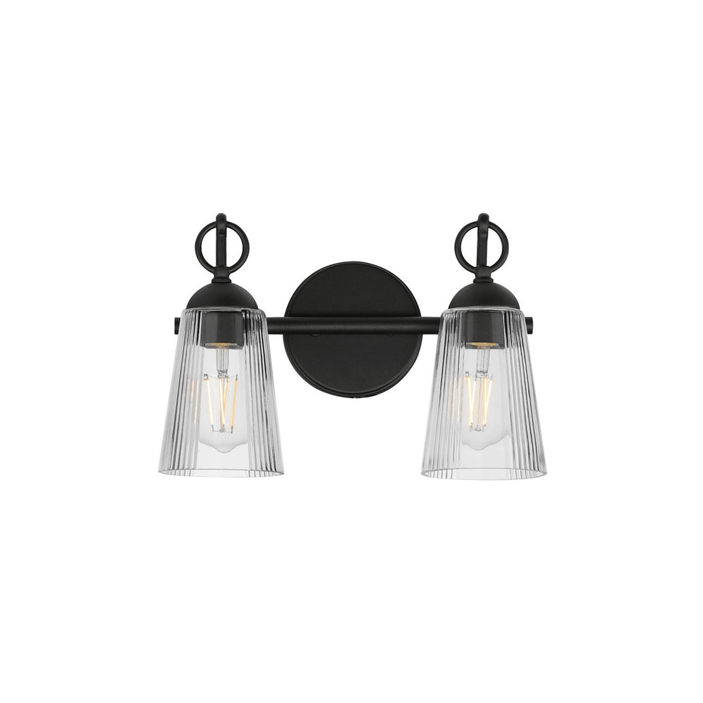 Maxim - Two Light Wall Sconce - Jackson Hole - Black- Union Lighting Luminaires Decor