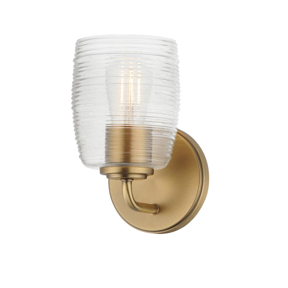 Maxim - One Light Wall Sconce - Honey - Natural Aged Brass- Union Lighting Luminaires Decor