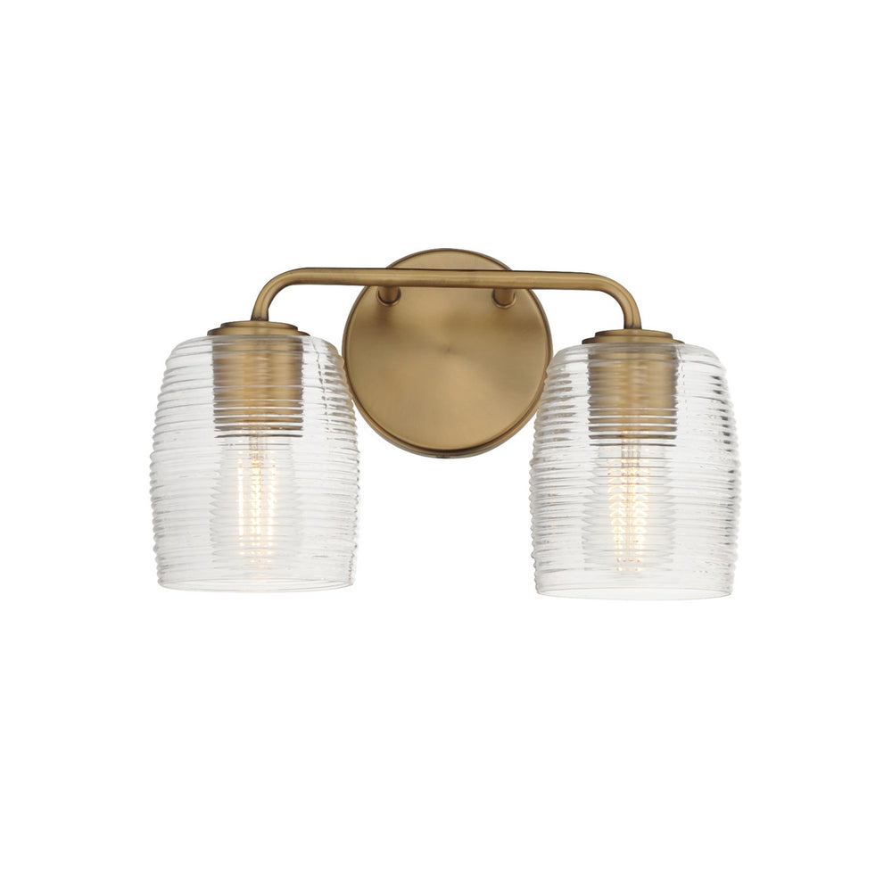 Maxim - Two Light Wall Sconce - Honey - Natural Aged Brass- Union Lighting Luminaires Decor