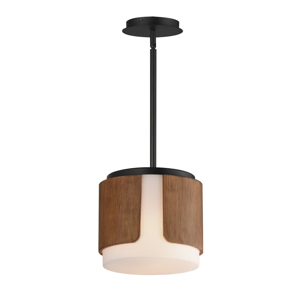 Maxim - Two Light Semi Flush Mount - Pendant - Draughtsman - Walnut / Black- Union Lighting Luminaires Decor