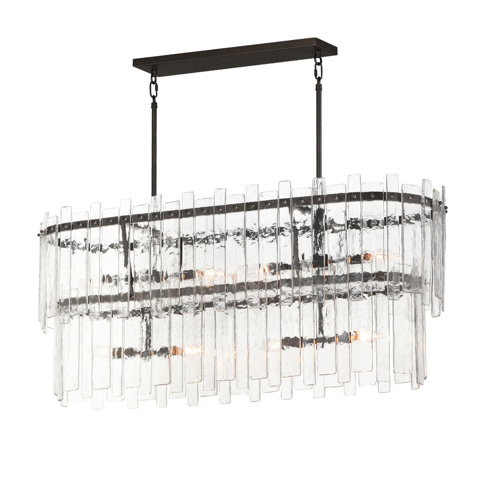 Maxim - Eight Light Linear Pendant - Warren - Dark Bronze- Union Lighting Luminaires Decor