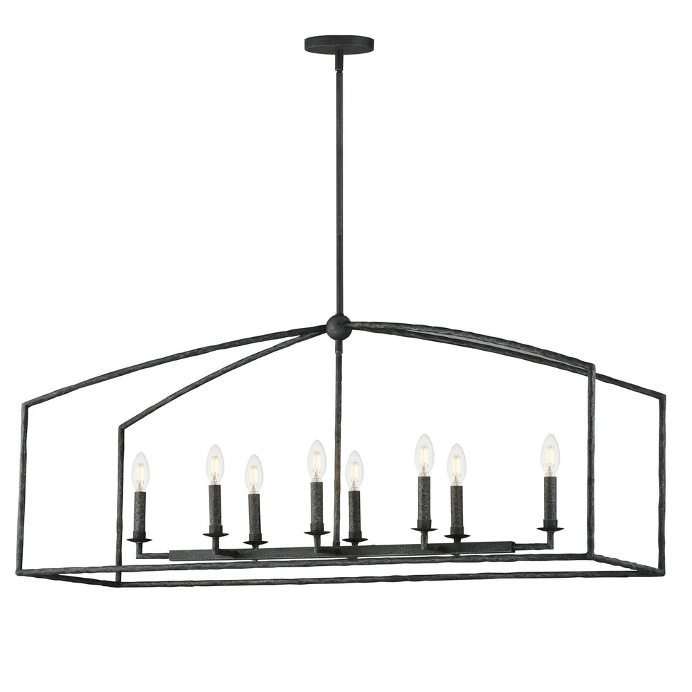 Maxim - Eight Light Linear Pendant - Martel - Blacksmith- Union Lighting Luminaires Decor