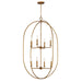 Maxim - Eight Light Pendant - Martel - Etruscan Gold- Union Lighting Luminaires Decor