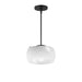 Maxim - One Light Pendant - Glazed - White / Black- Union Lighting Luminaires Decor