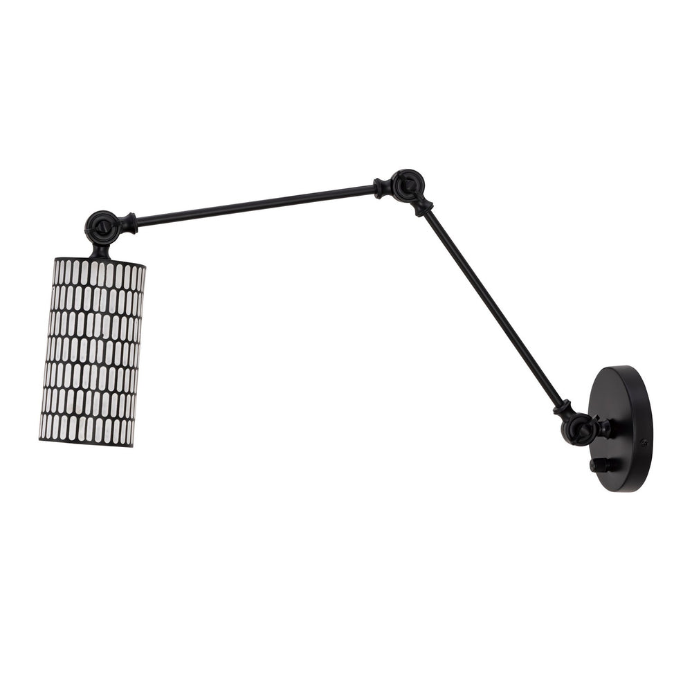 Maxim - One Light Wall Sconce - Shaka - Black / White- Union Lighting Luminaires Decor
