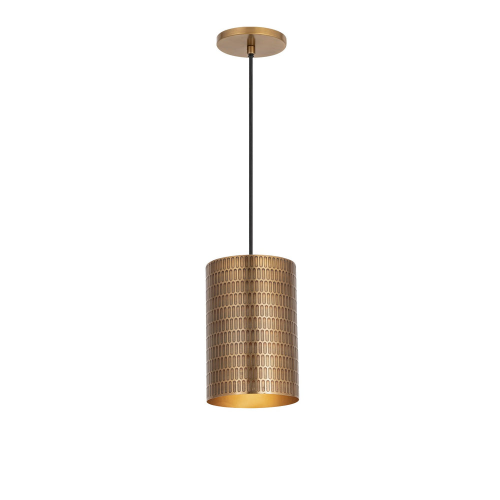 Maxim - One Light Mini Pendant - Shaka - Weathered Brass- Union Lighting Luminaires Decor