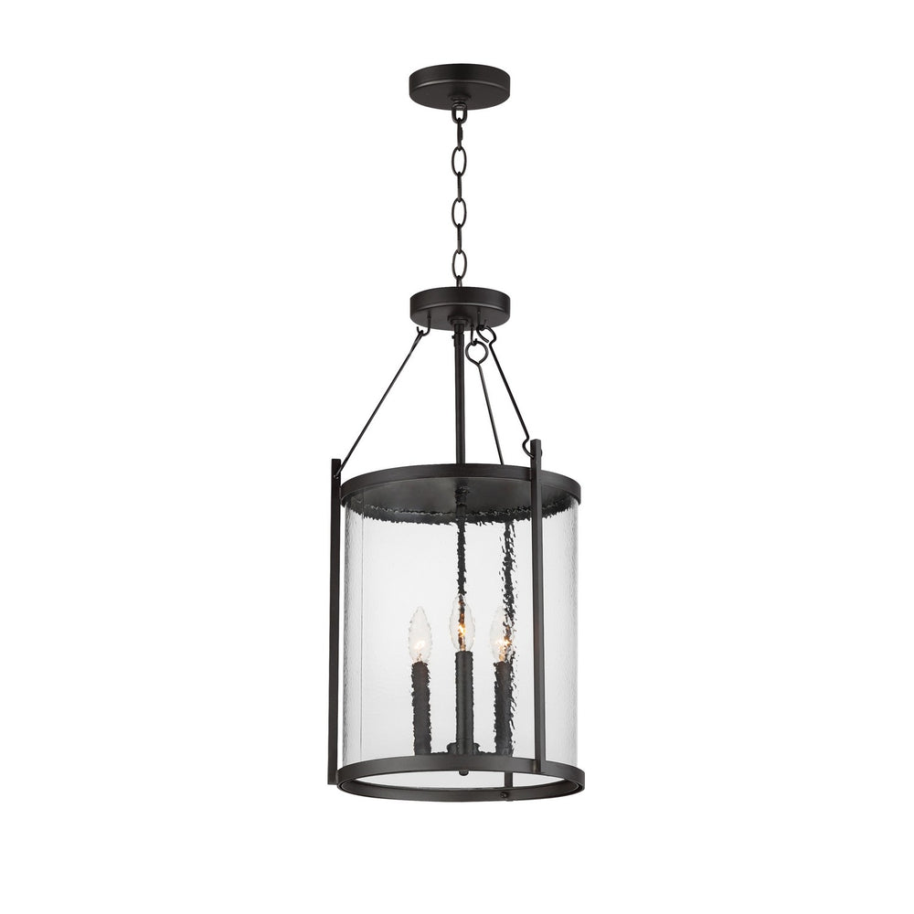 Maxim - Three Light Pendant - Belfry - Black- Union Lighting Luminaires Decor