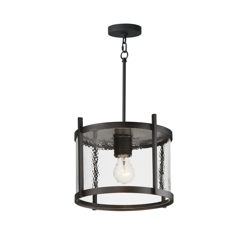 Maxim - One Light Semi Flush - Pendant - Belfry - Black- Union Lighting Luminaires Decor
