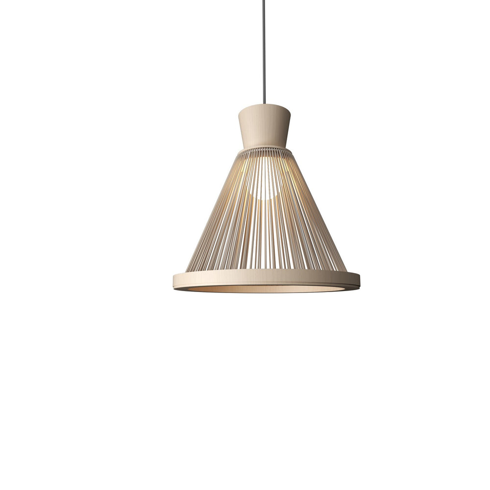 Accord Lighting - One Light Pendant - Corda - Organic Cappuccino- Union Lighting Luminaires Decor