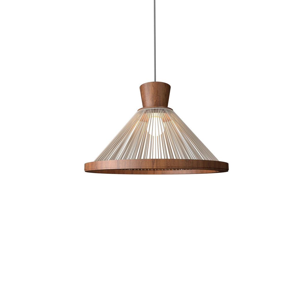 Accord Lighting - One Light Pendant - Corda - Imbuia- Union Lighting Luminaires Decor