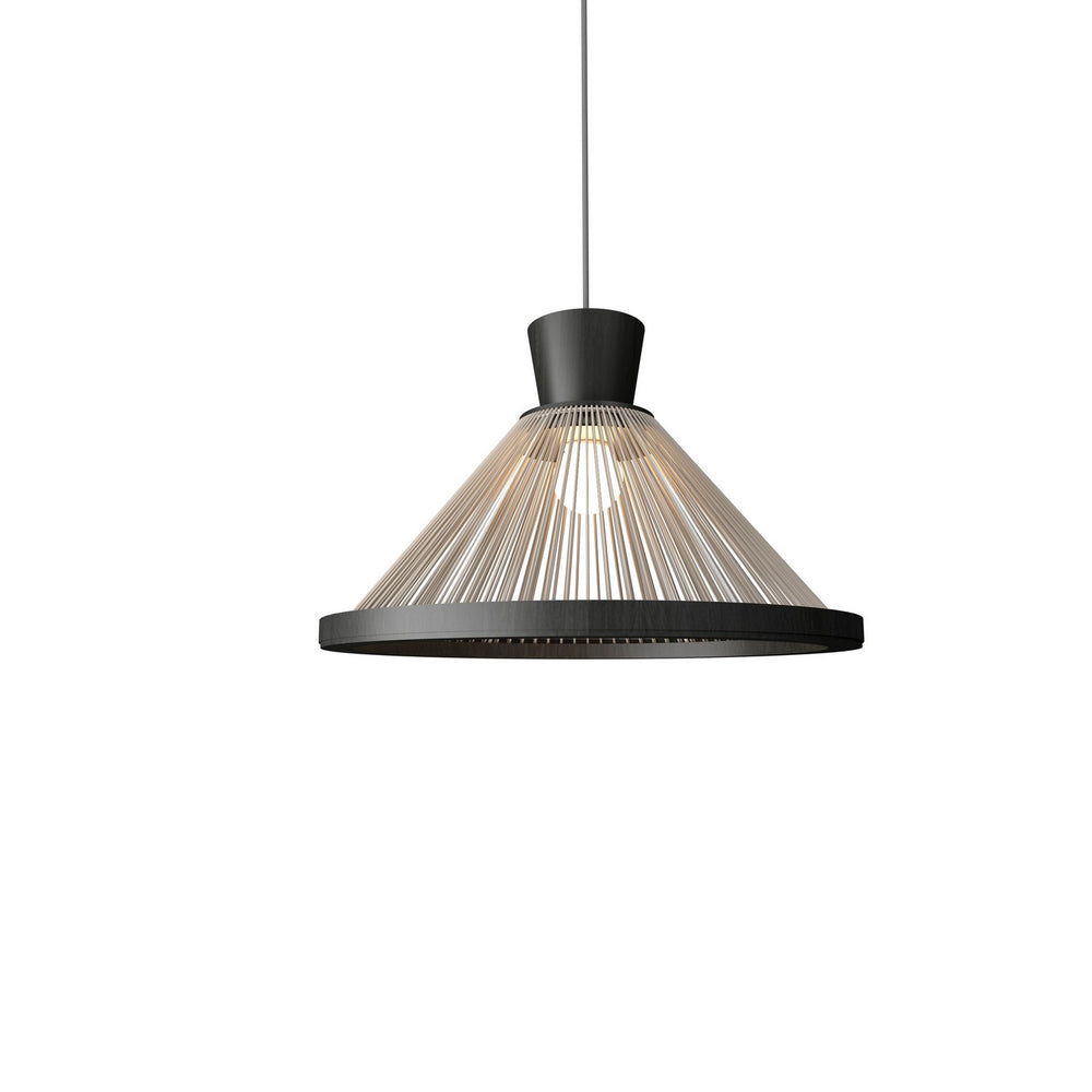 Accord Lighting - One Light Pendant - Corda - Charcoal- Union Lighting Luminaires Decor