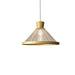 Accord Lighting - One Light Pendant - Corda - Organic Gold- Union Lighting Luminaires Decor